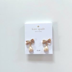 Kate Spade Tied Up Clip on Earrings